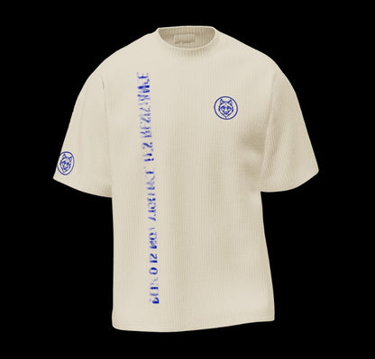 Camiseta Bélico Estampada 320 gramos Marfil