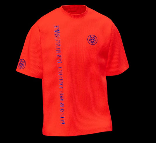 Camiseta Bélico Estampada 320 gramos Rojo