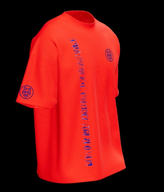 Camiseta Bélico Estampada 320 gramos Rojo