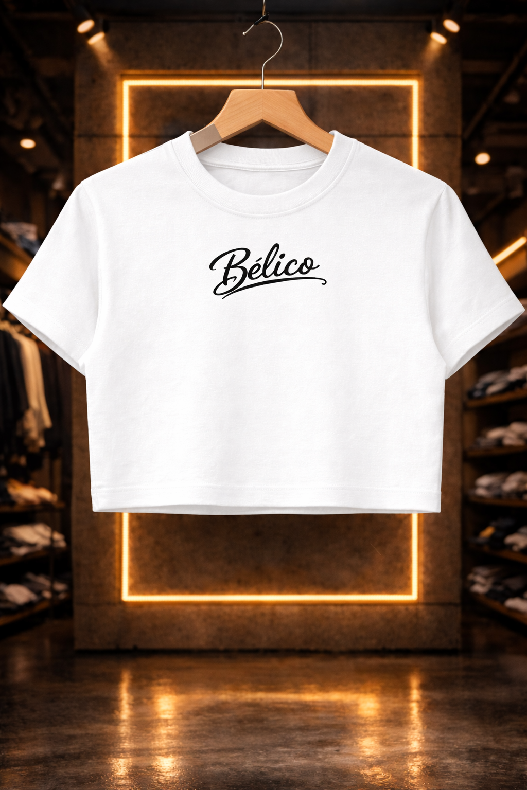 Crop Top Blanco 100% algodón