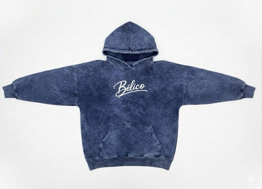 Buzo Bélico Azul Acid Wash Importado 430 gramos