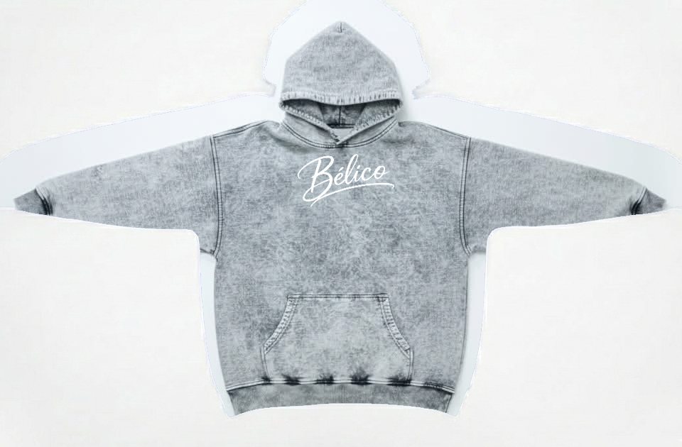 Buzo Bélico Gris Acid Wash Importado 430 gramos