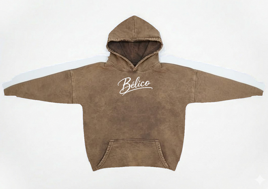 Buzo Bélico Cafe Acid Wash Importado 430 gramos